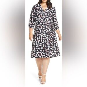 Eloquii 3/4 sleeve TRUE wrap dress, 20